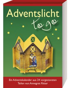 Adventslicht - to go. Ein Adventskalender aus 24 vorgestanzten Teilen