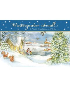 Winterzauber überall. Ein Windlicht-Adventskalender mit 24 Türchen