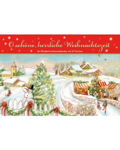 O schöne, herrliche Weihnachtszeit. Ein Windlicht-Adventskalender mit 24 Türchen