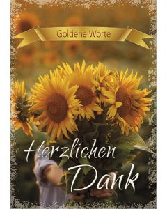 Goldene Worte - Herzlichen Dank