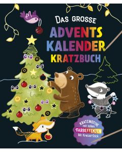 Das große Adventskalender Kritzel-Kratzel Buch