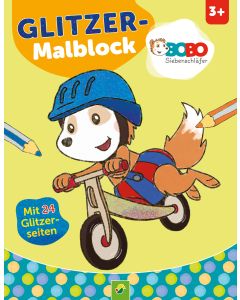 Bobo Siebenschläfer Glitzer-Malblock
