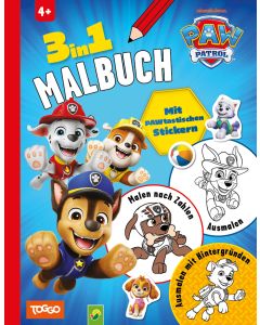 PAW Patrol 3-in-1 Malbuch I Ab 4 Jahren