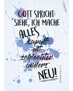 Jahreslosung 2026 - Stundenentwurf und Postkarten (10 Ex.) für Teens und junge E