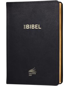 Schlachter 2000 Bibel - Standardausgabe (Kalbsleder-Ausgabe, flexibler Einband, Goldschnitt, schwarz)