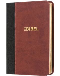 Schlachter 2000 Bibel - Taschenausgabe (Softcover, grau/braun, Goldschnitt)