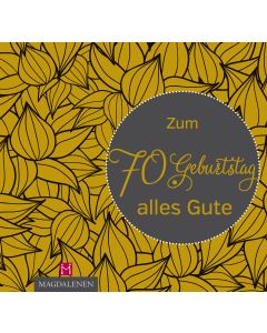 Zum 70. Geburtstag alles Gute