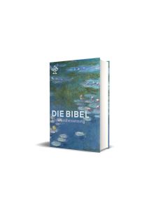Die Bibel mit Umschlagmotiv Seerosen von Claude Monet. Großdruck. Mit Familienchronik.